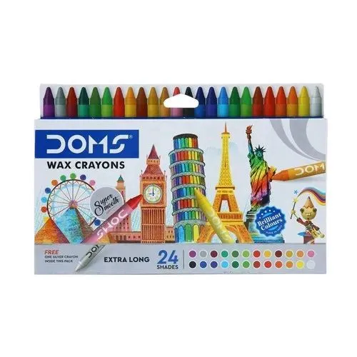 Doms Wax Crayons 24 shades
