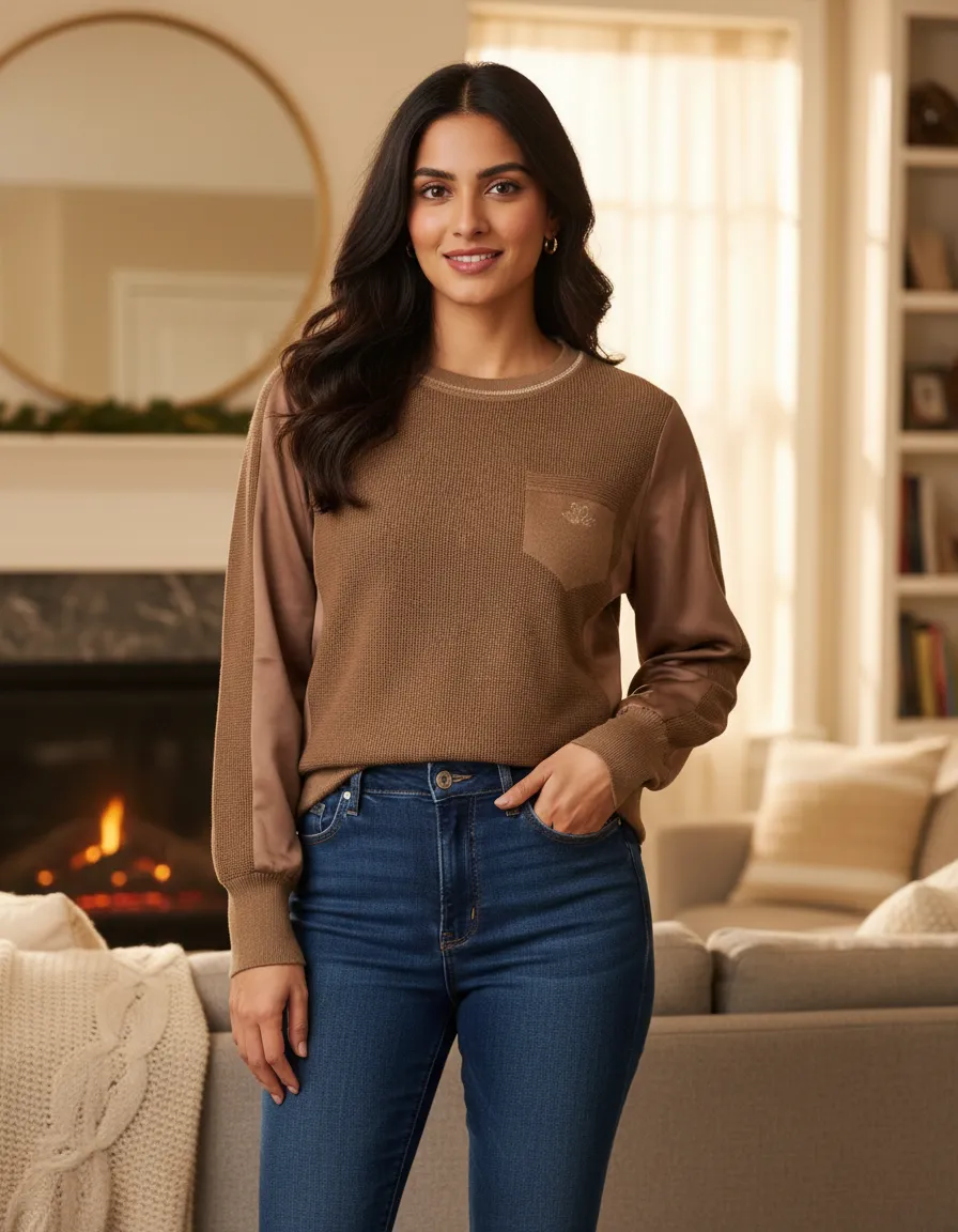 Brown Woollen Top