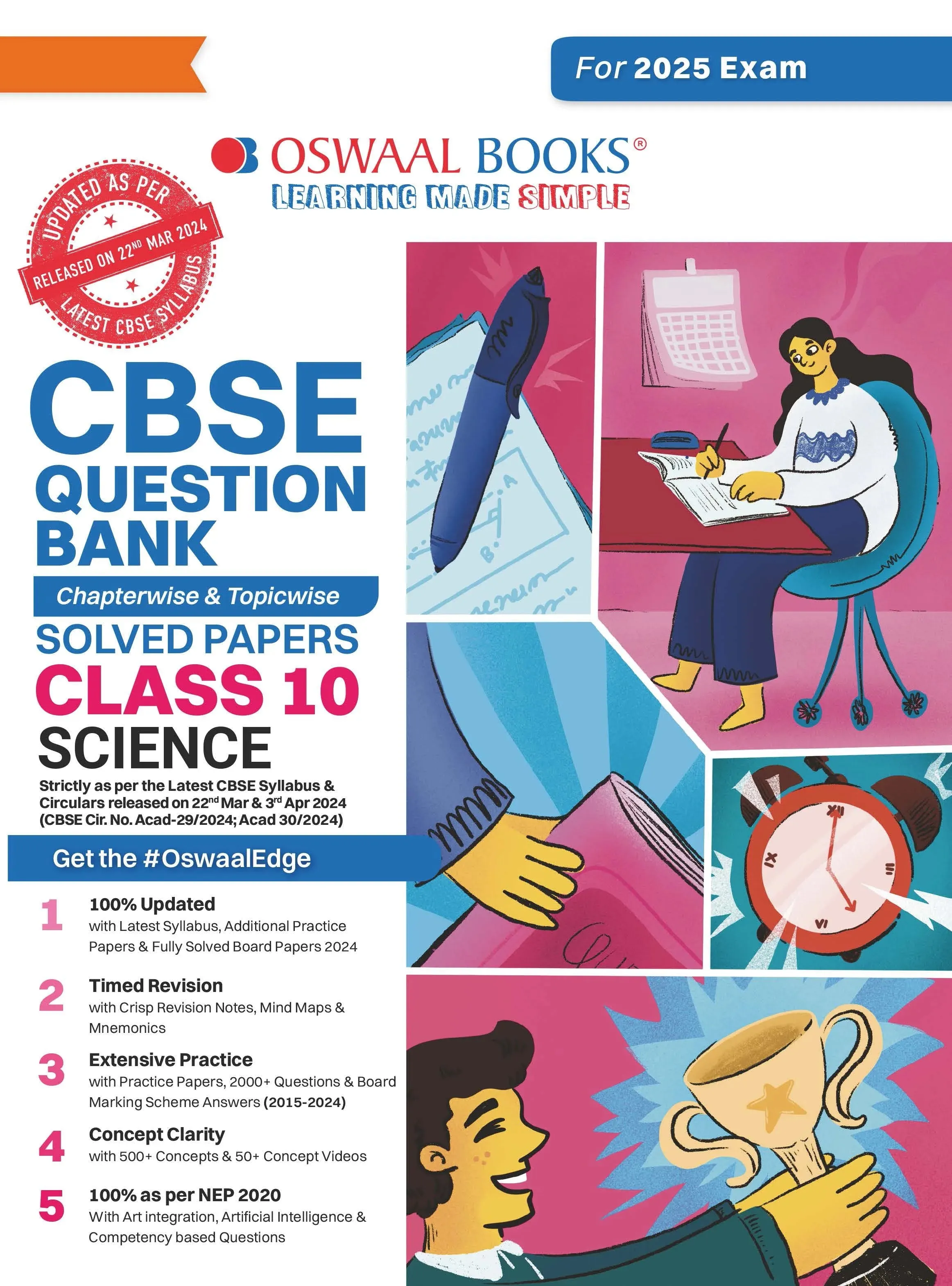 Oswaal CBSE Question Bank  Class 10 Science, Chapterwise and Topicwise Solved Papers For Board Exams 2025