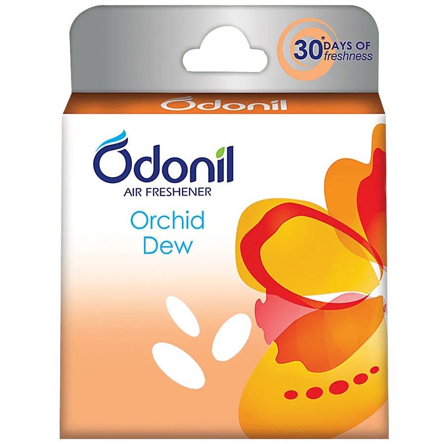 Odonil Bathroom Air Freshener Blocks  Orchid Dew 48 g