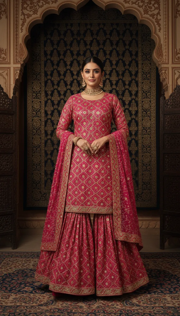 Traditional Garara Sharara Dress