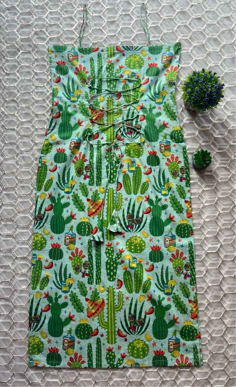 Noodle Strap Printed Kurti view 2