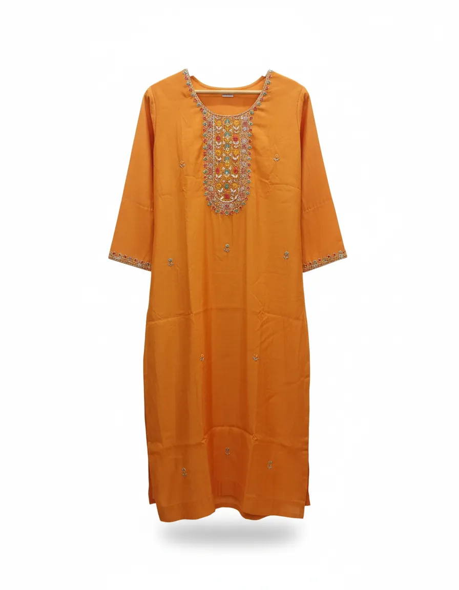 Embroidered Kurta view 2