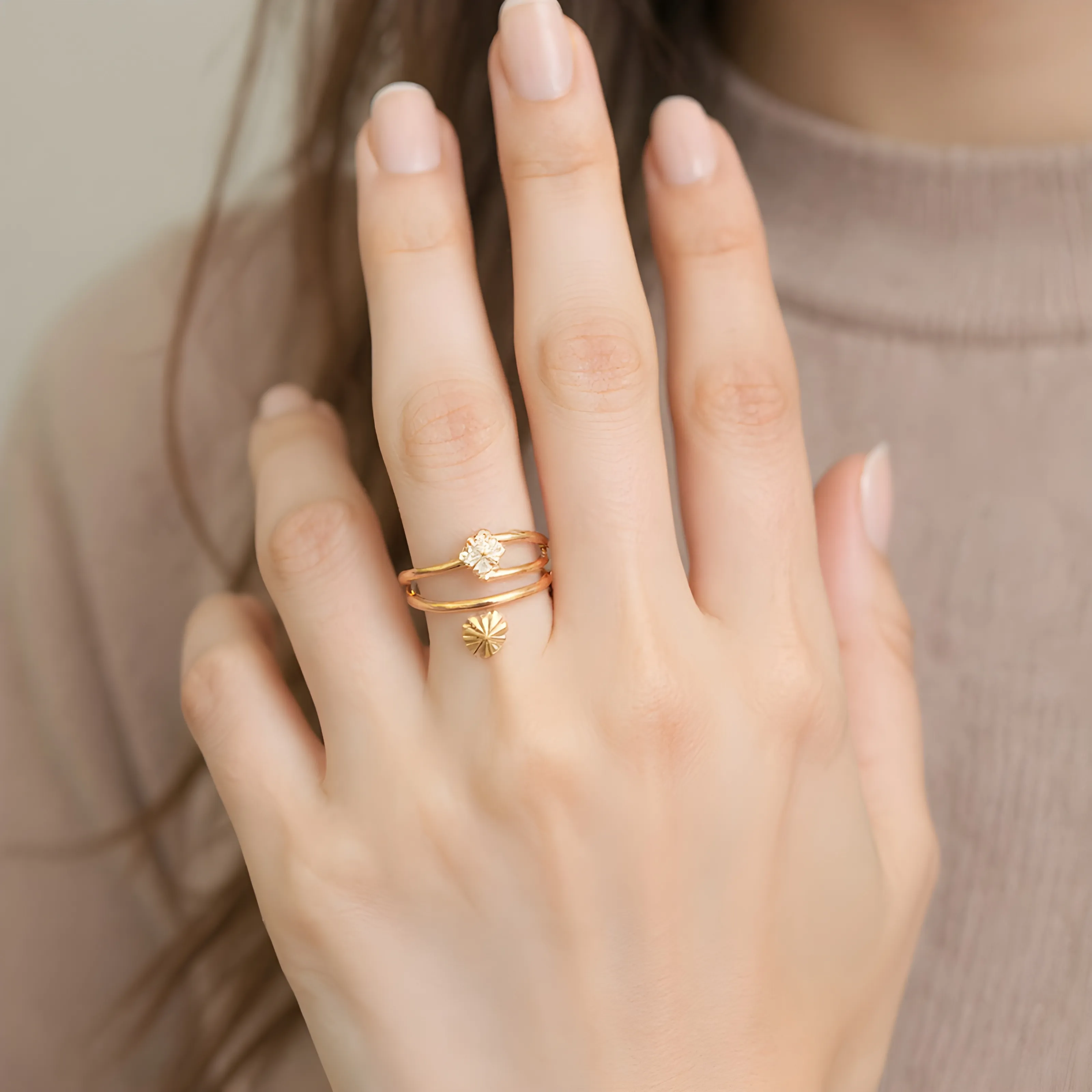 Gold Stacking Rings