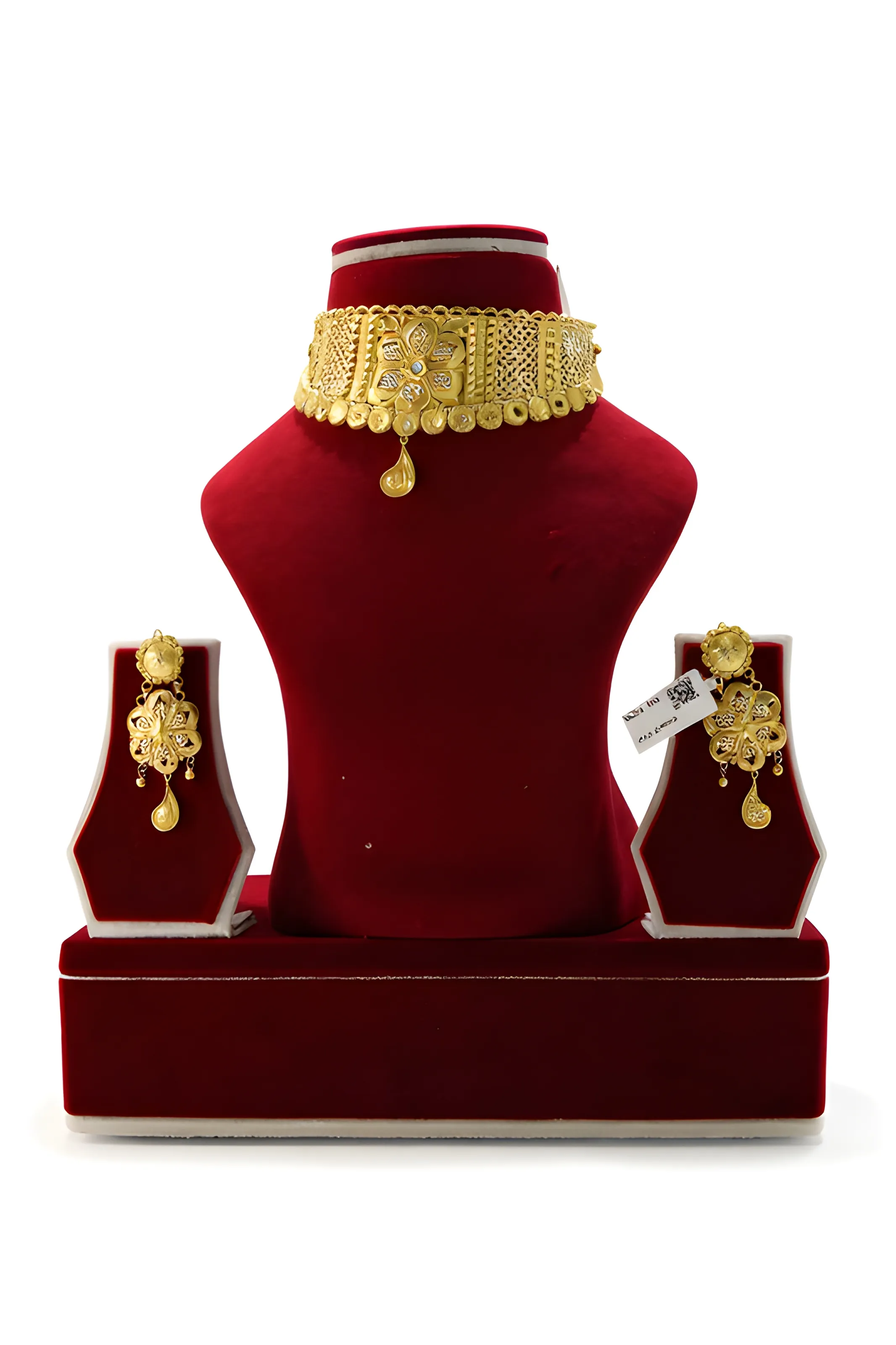 Gold Choker Necklace Set 1