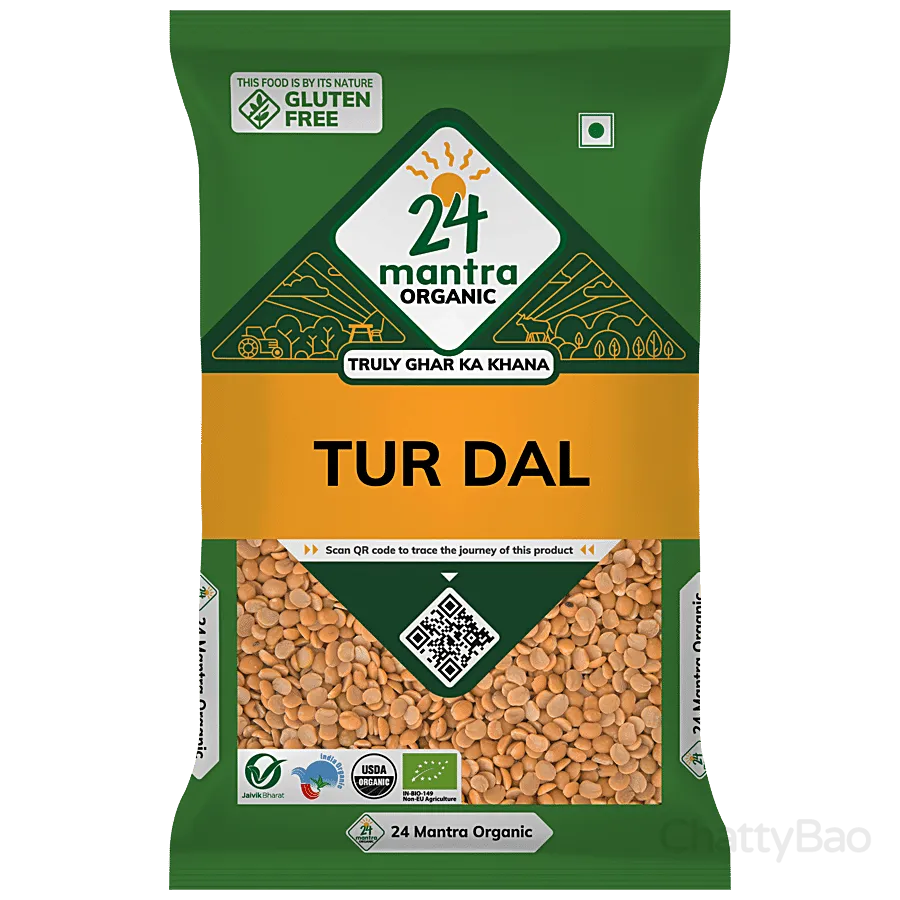 24 Mantra Organic Tur / Arhar Dal 500 g