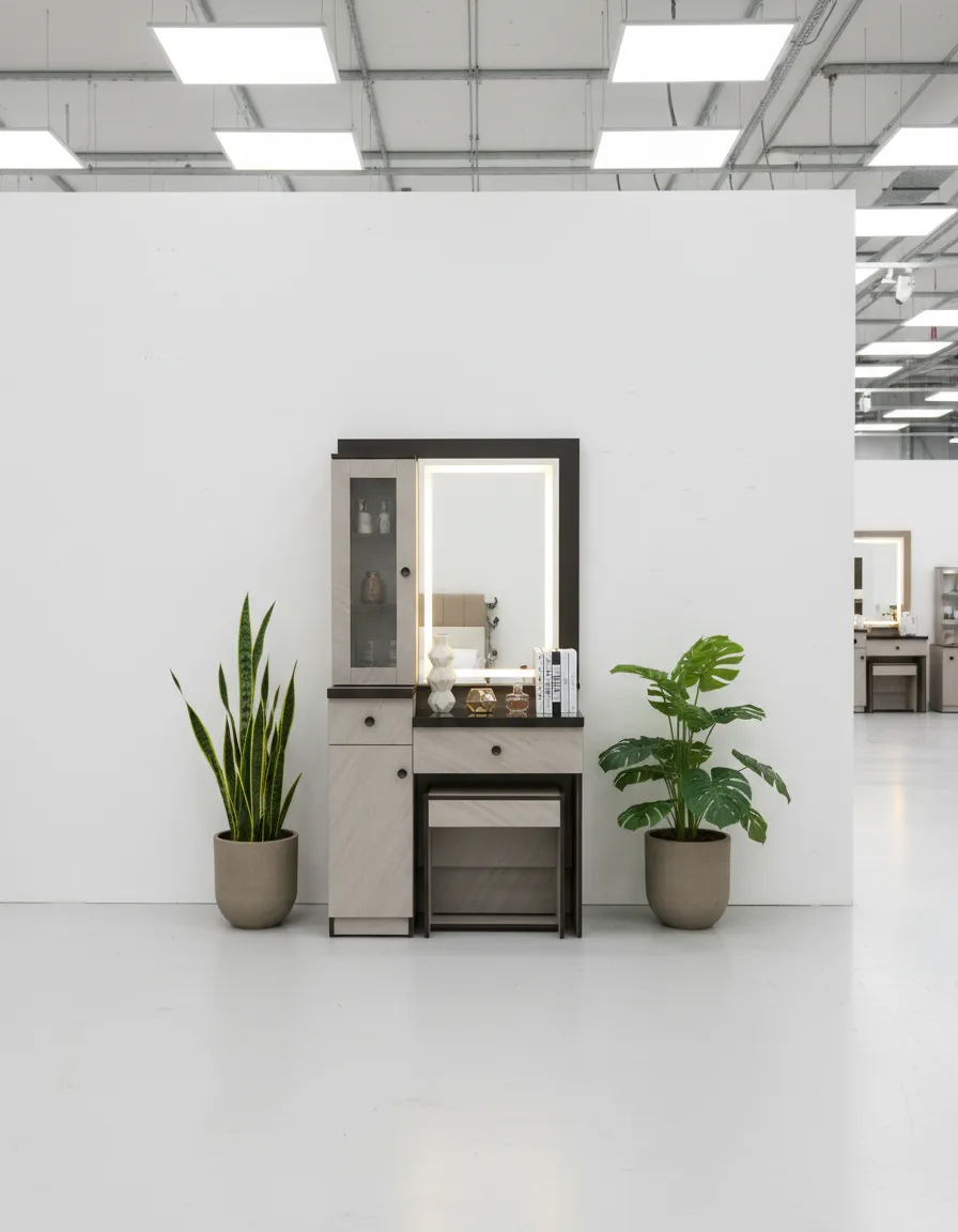 Modern Vanity Table with Mirror