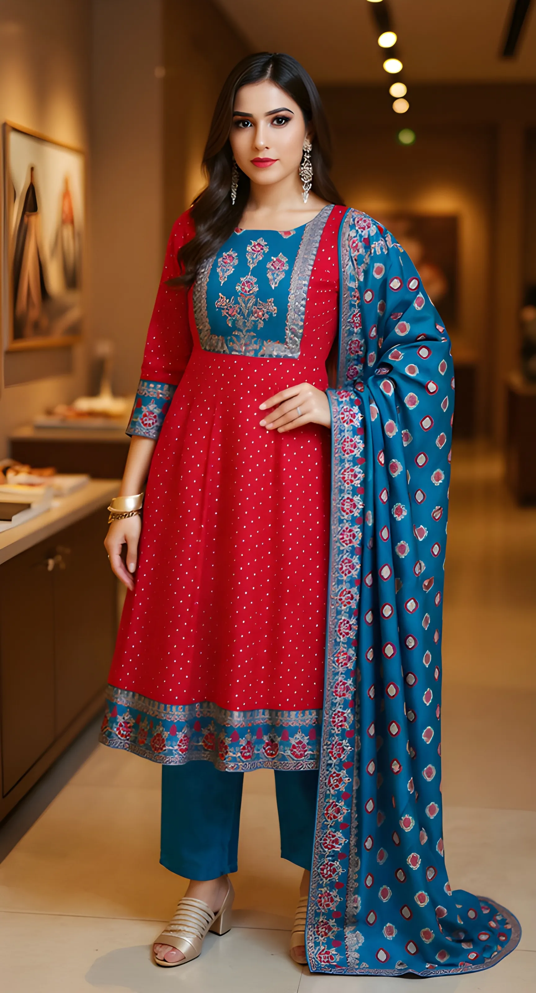 Embroidered Salwar Kameez Set