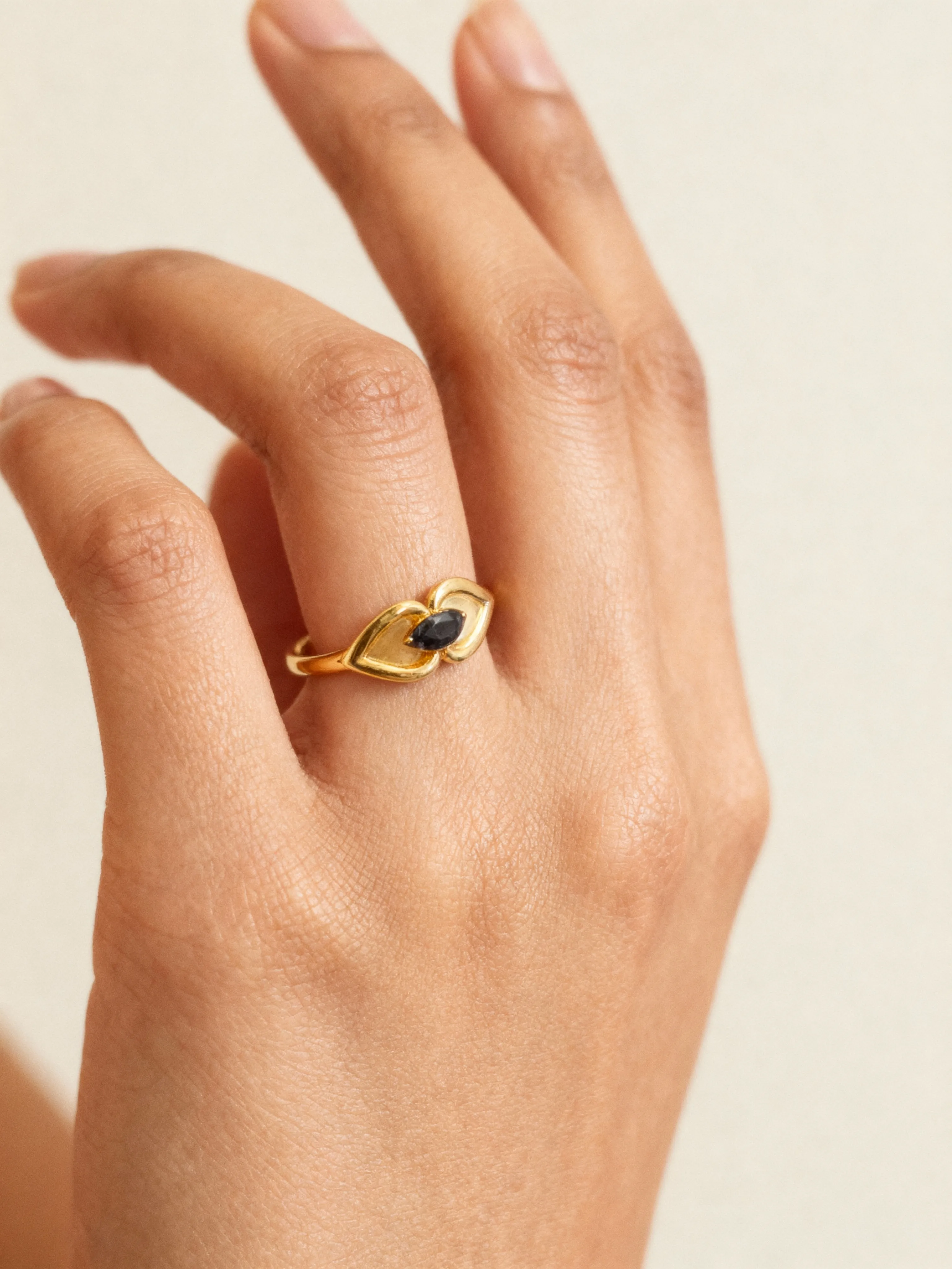 Dual-tone Heart Ring