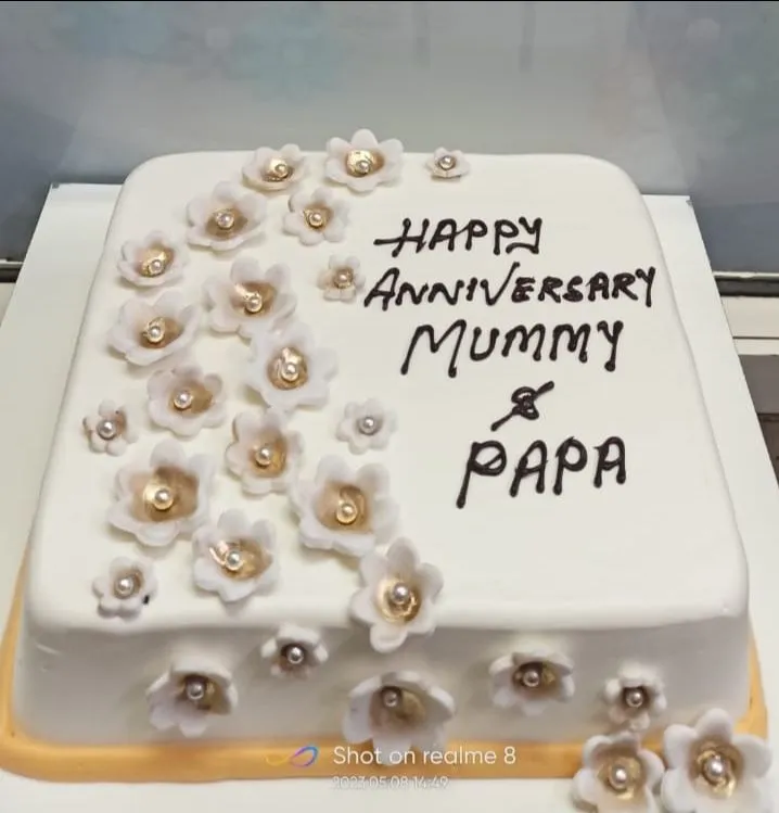 Anniversary Floral Cake