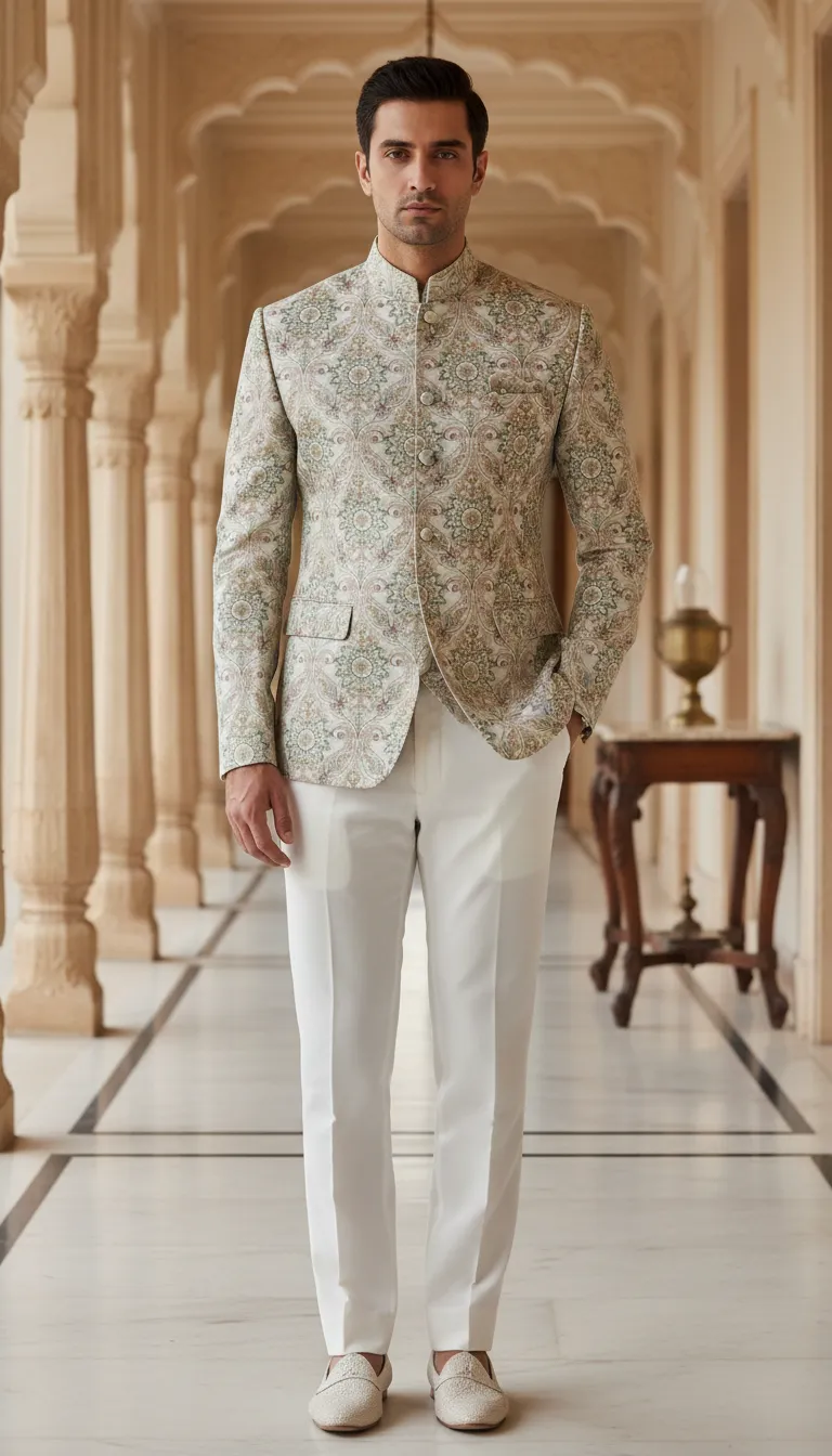 Embroidered Brocade Fabric