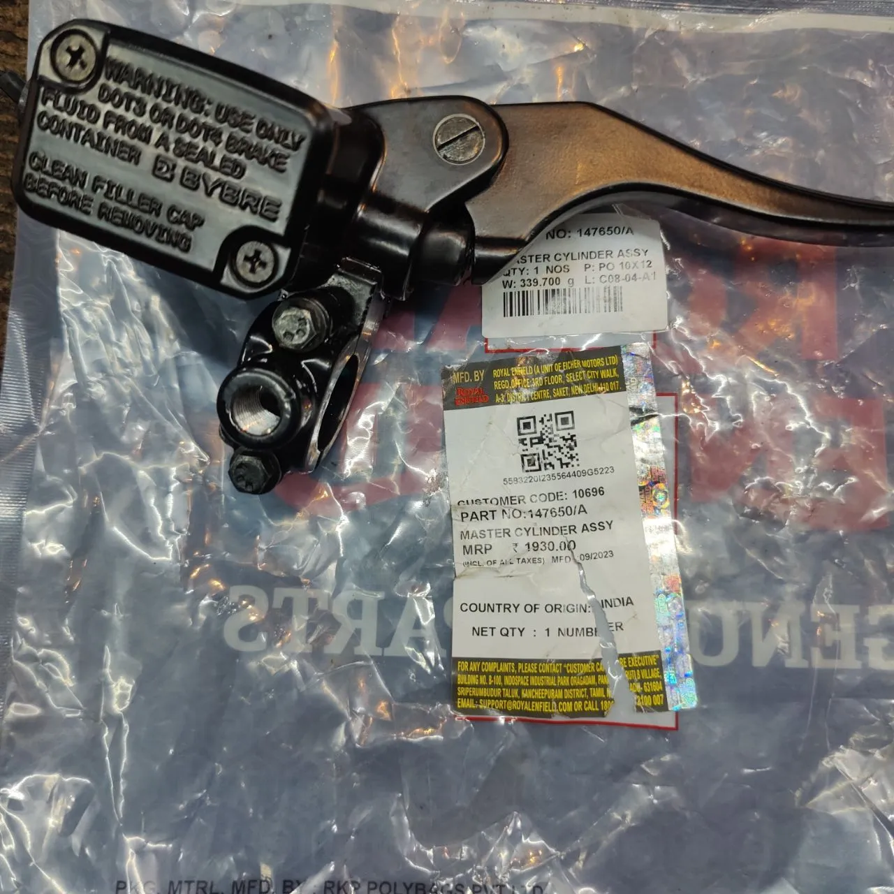 Master Cylinder Assy REML