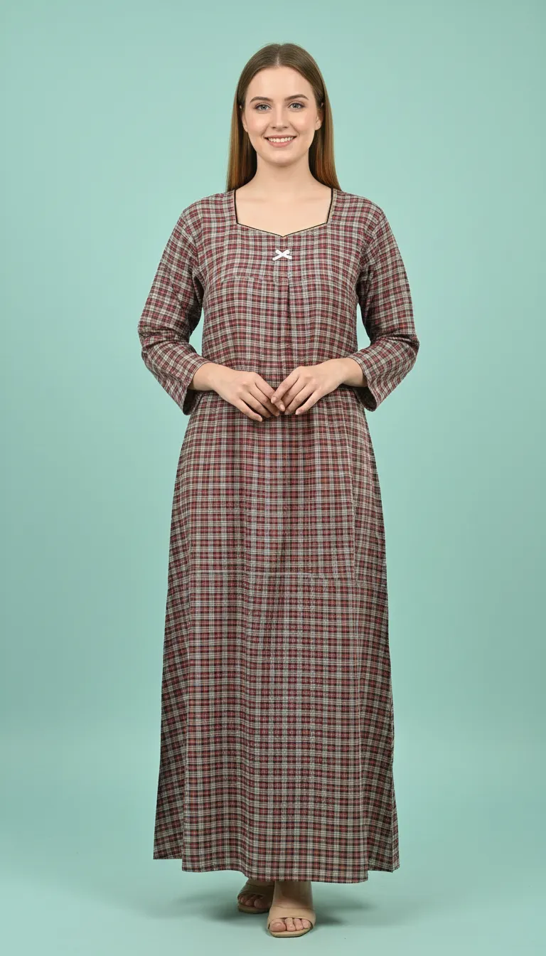 Checked Casual Dress