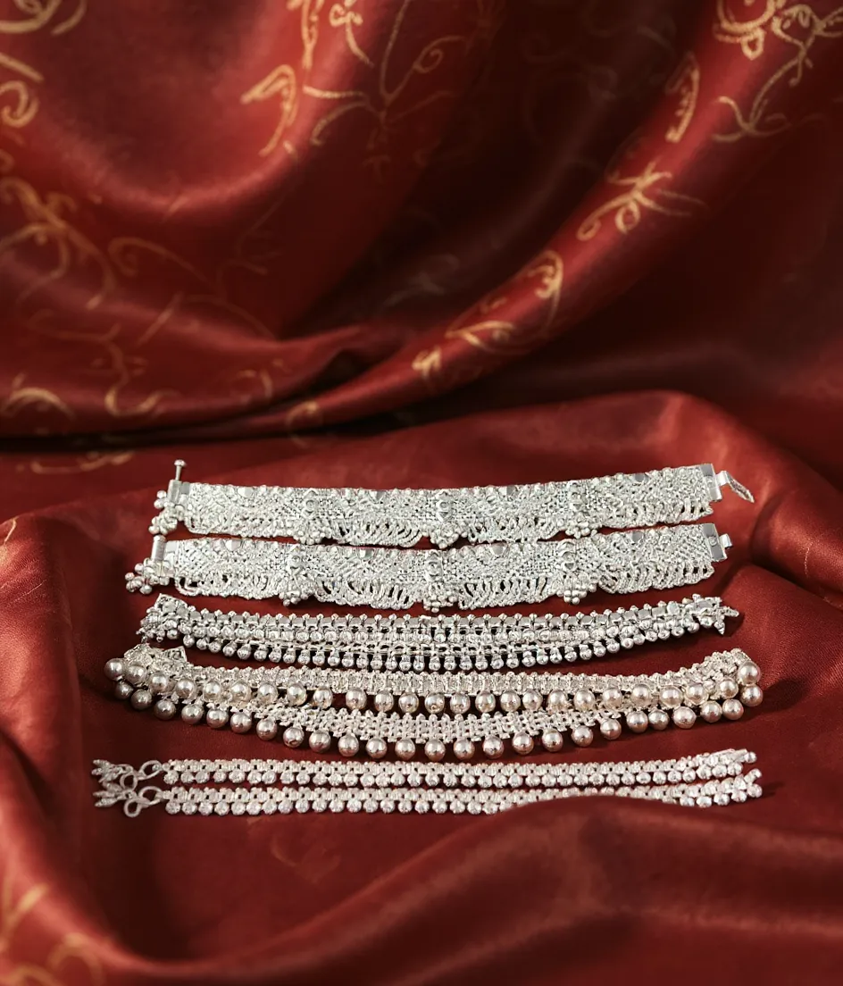Silver Anklets.