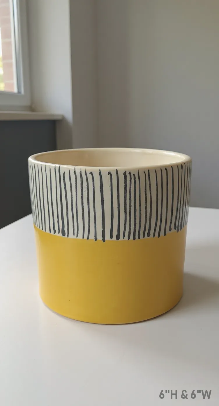 Ceramic Planter 6"H& 6"W