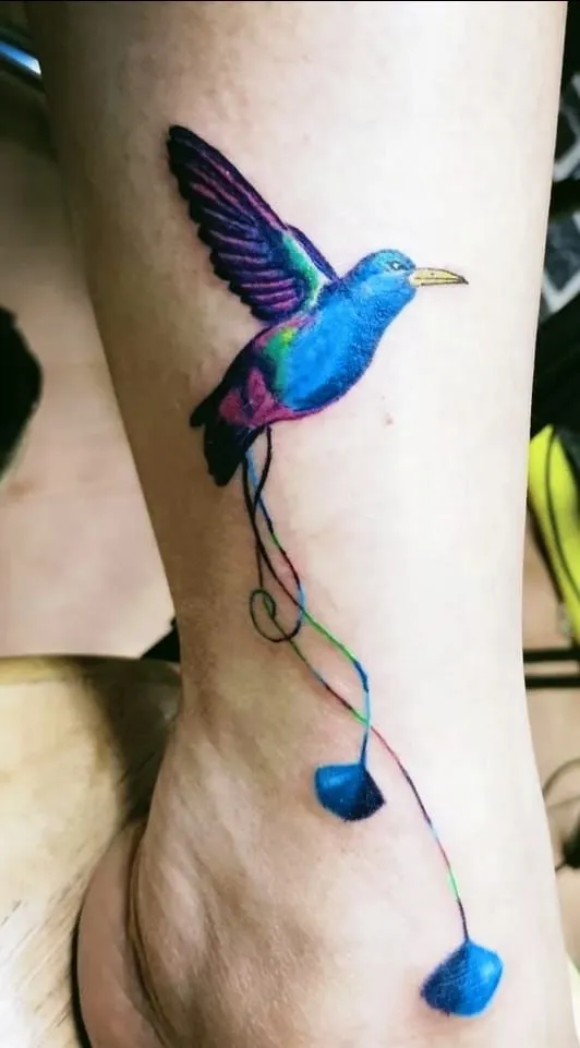 Bird Colour Tattoo
