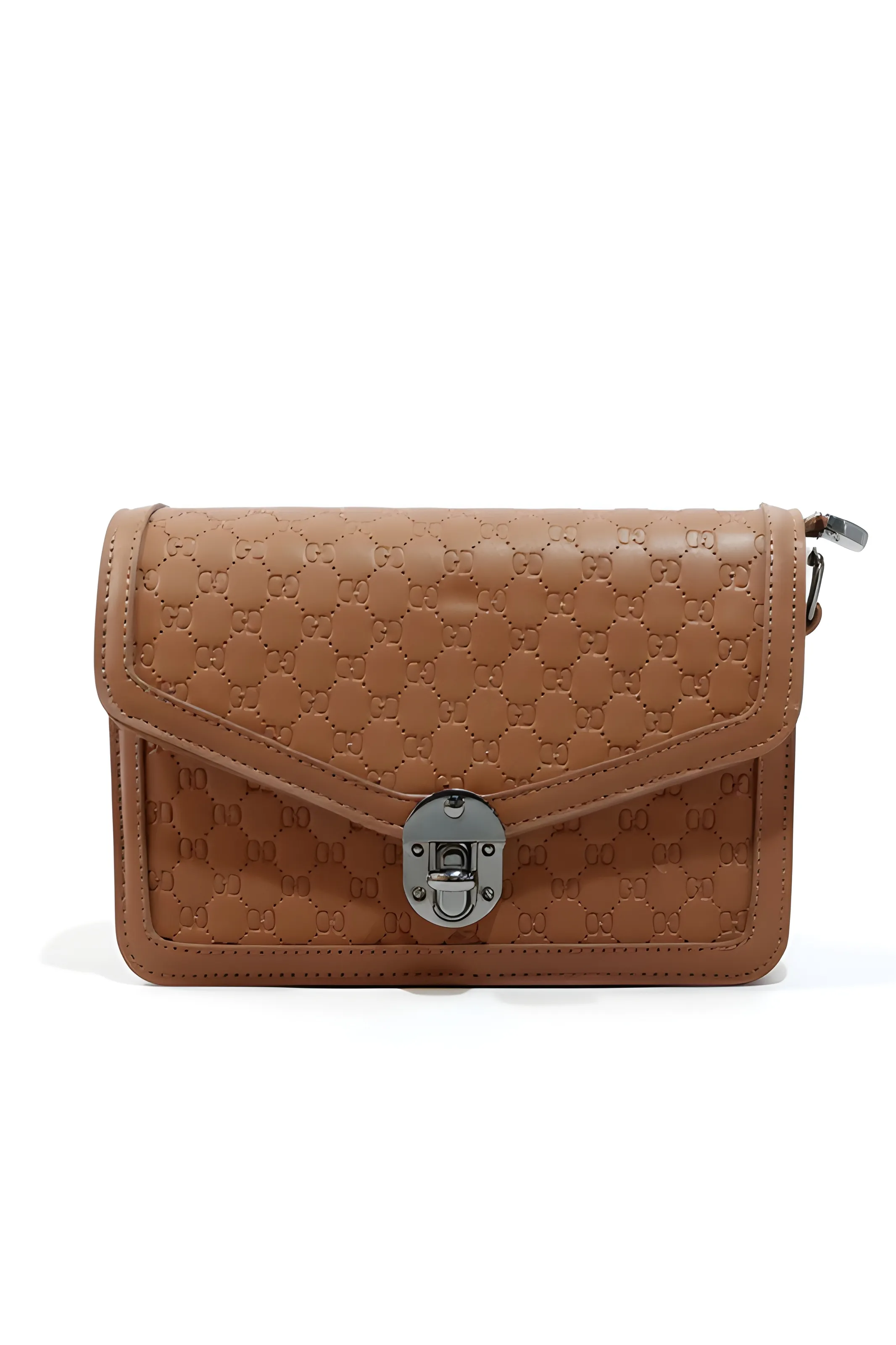 Embossed Leather Clutch