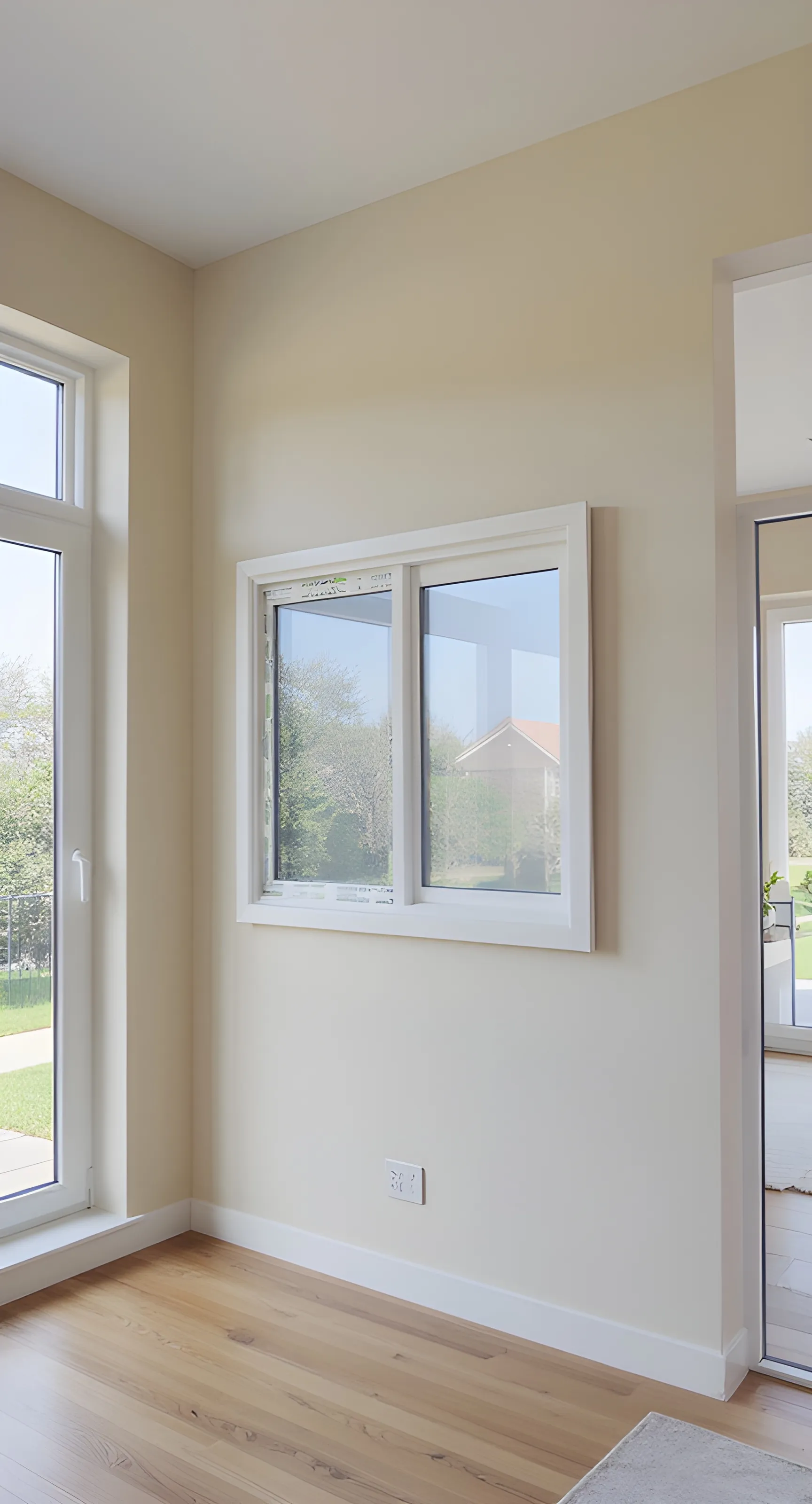 White Framed UPVC Window