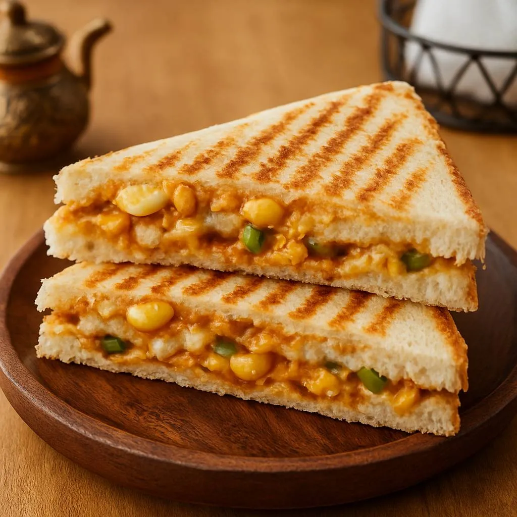 Spicy Corn Sandwich