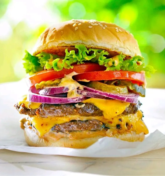 Veg Double Decker Burger