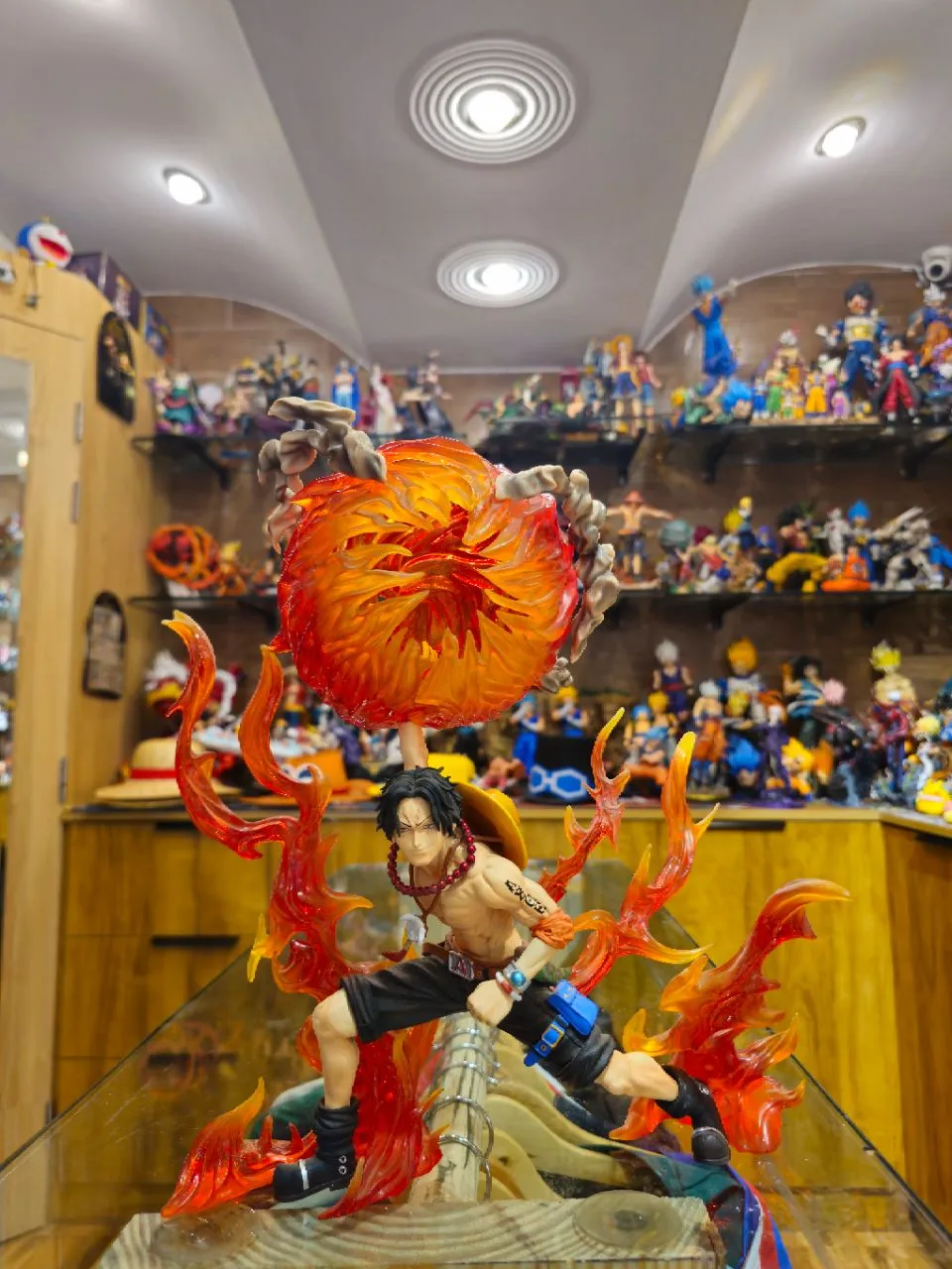 🔥 Portgas D. Ace – “Great Flame Commandment: Flame Emperor” – Inferno Effect Statue 🔥