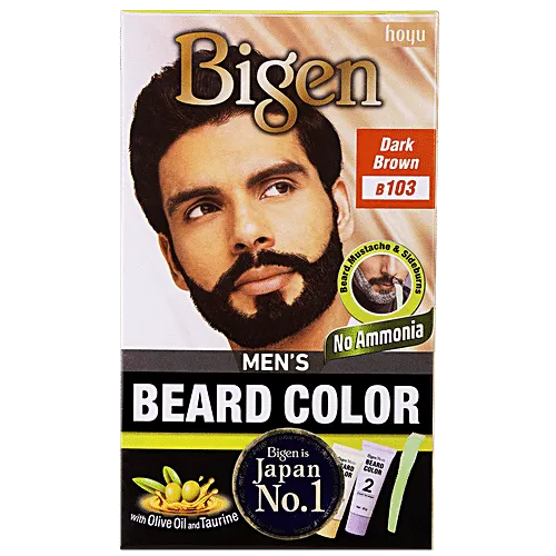 Bigen Beard Colour Dark Brown For Men B 103 20 + 20 g
