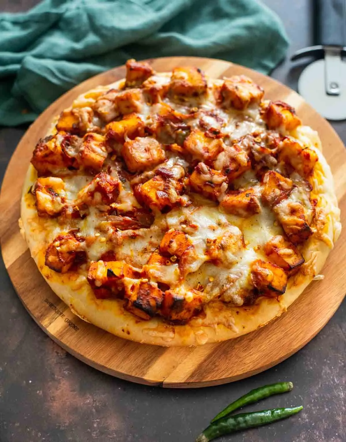 Kadhai Paneer Pizza