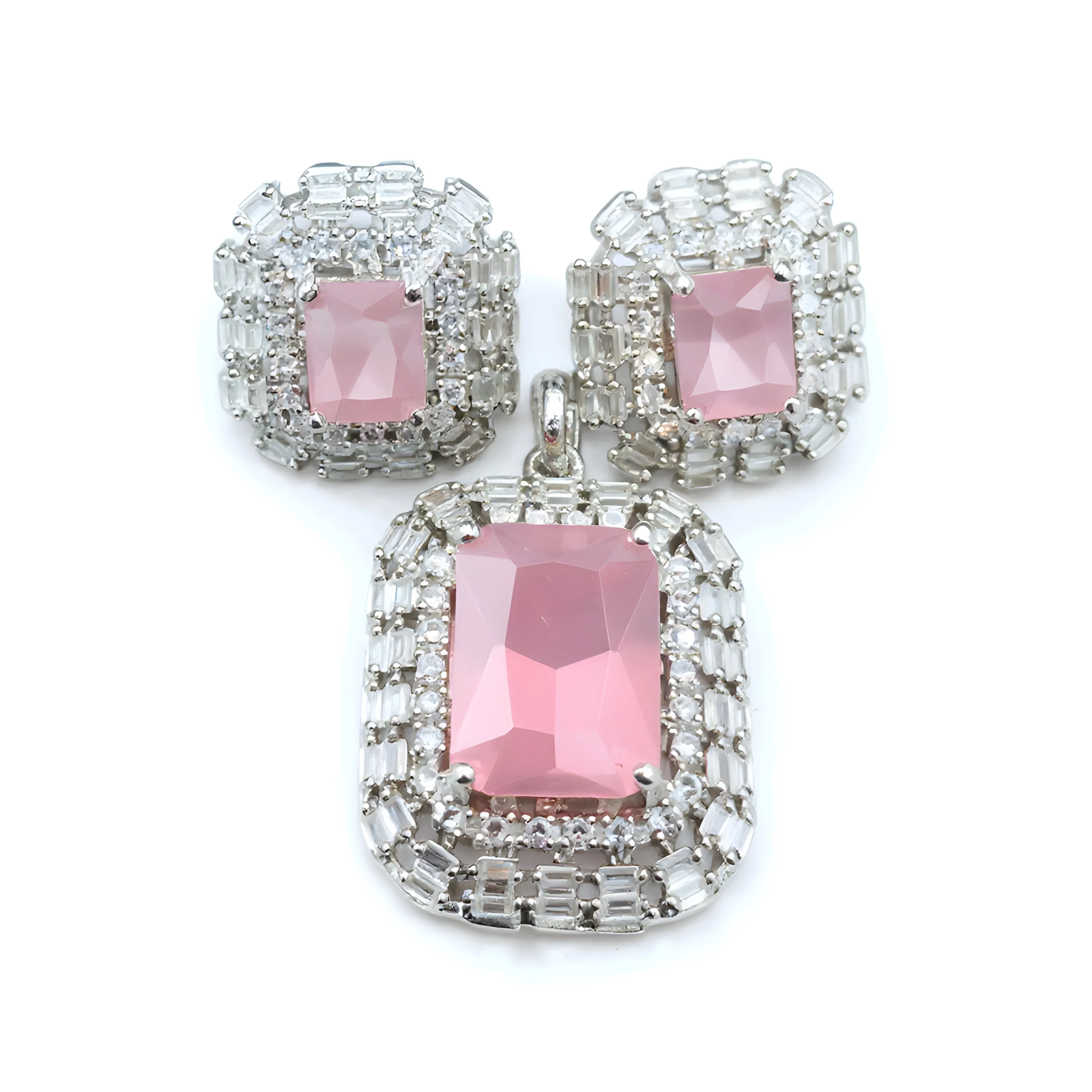 AD Chain pendant With Earing Set