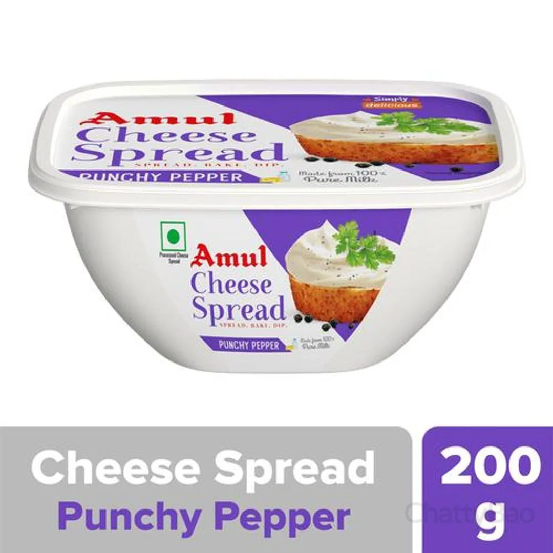 Amul Cheese Spread - Punchy Pepper 200 g