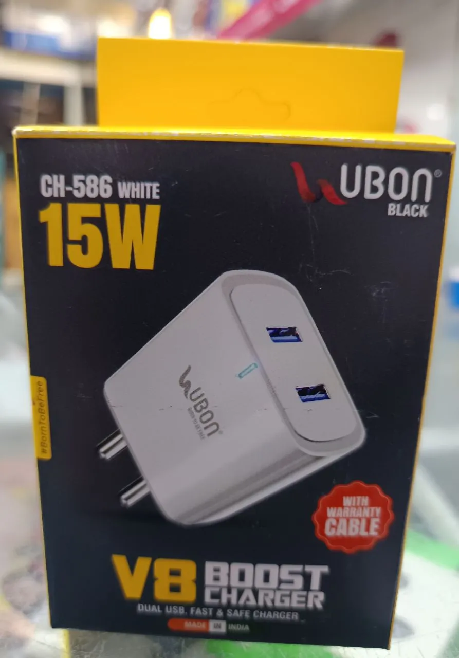 Ubon CH-586 White 15W Charger