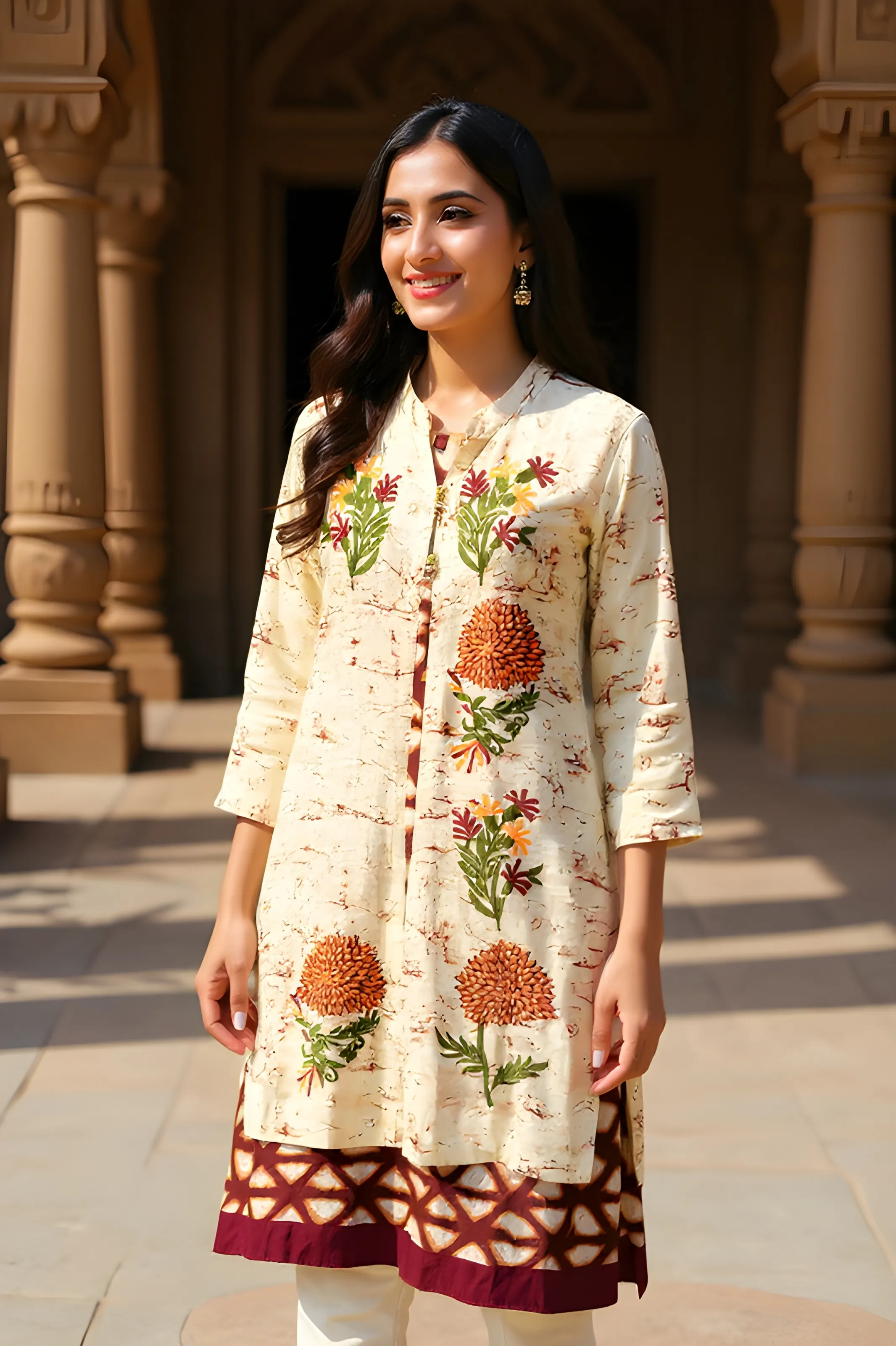 Floral Print Kurti