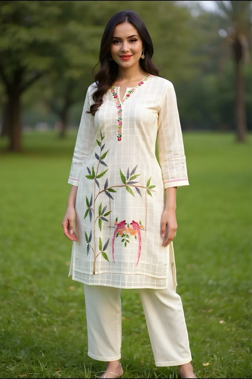 Embroidered Kurti Set M-XXL