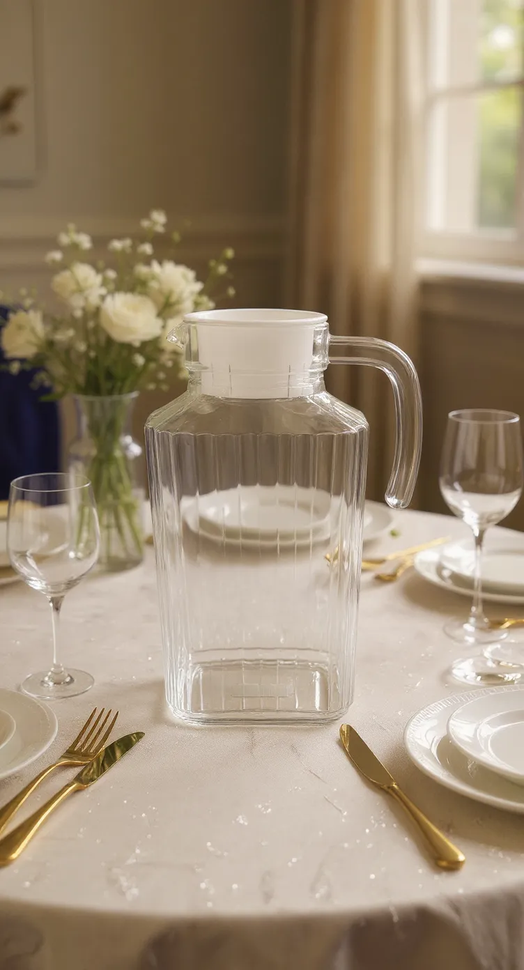 Glass Water Jug Square