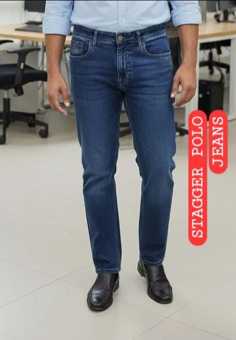 Stagger Polod Blue Jeans