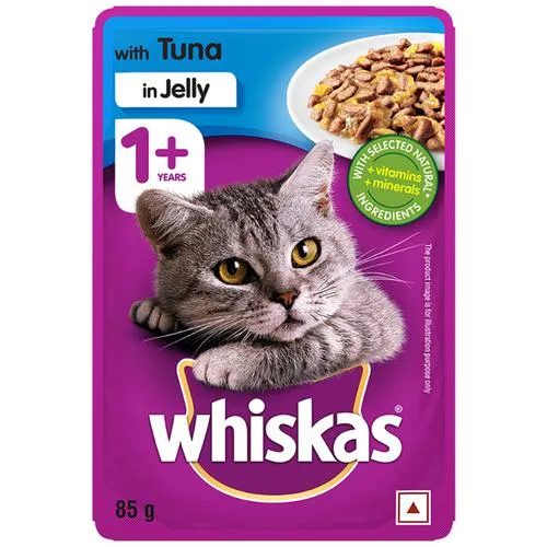 Whiskas Wet Cat Food - Adult 1+ year Tuna In Jelly 85 g