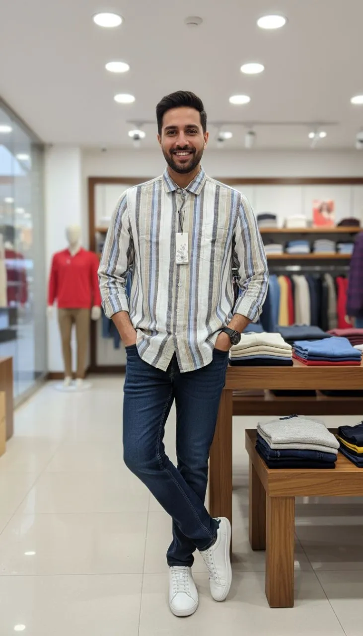 Striped Casual Linen Shirts