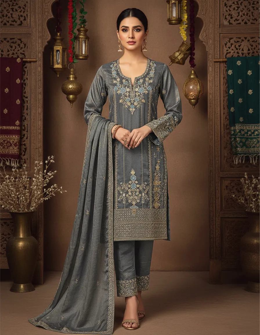 Embroidered Handwork Suit