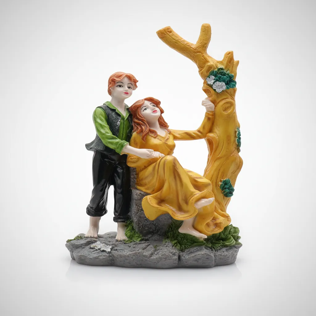 Couple with Deer Figurine