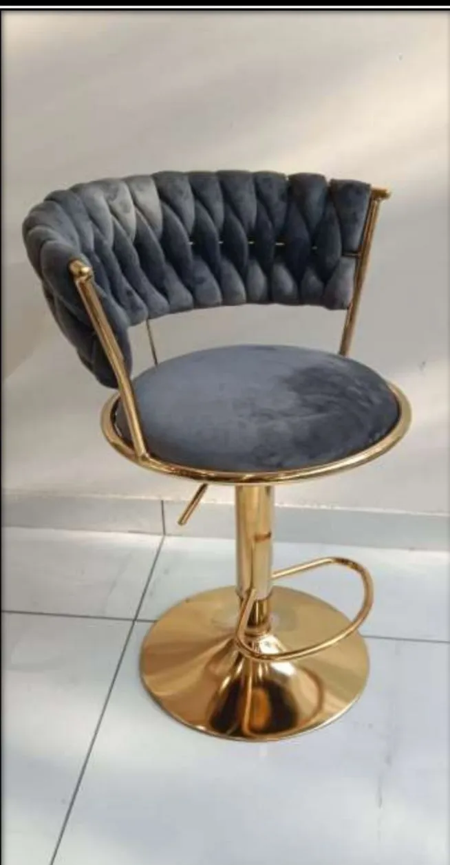 Luxury Velvet Bar Chair