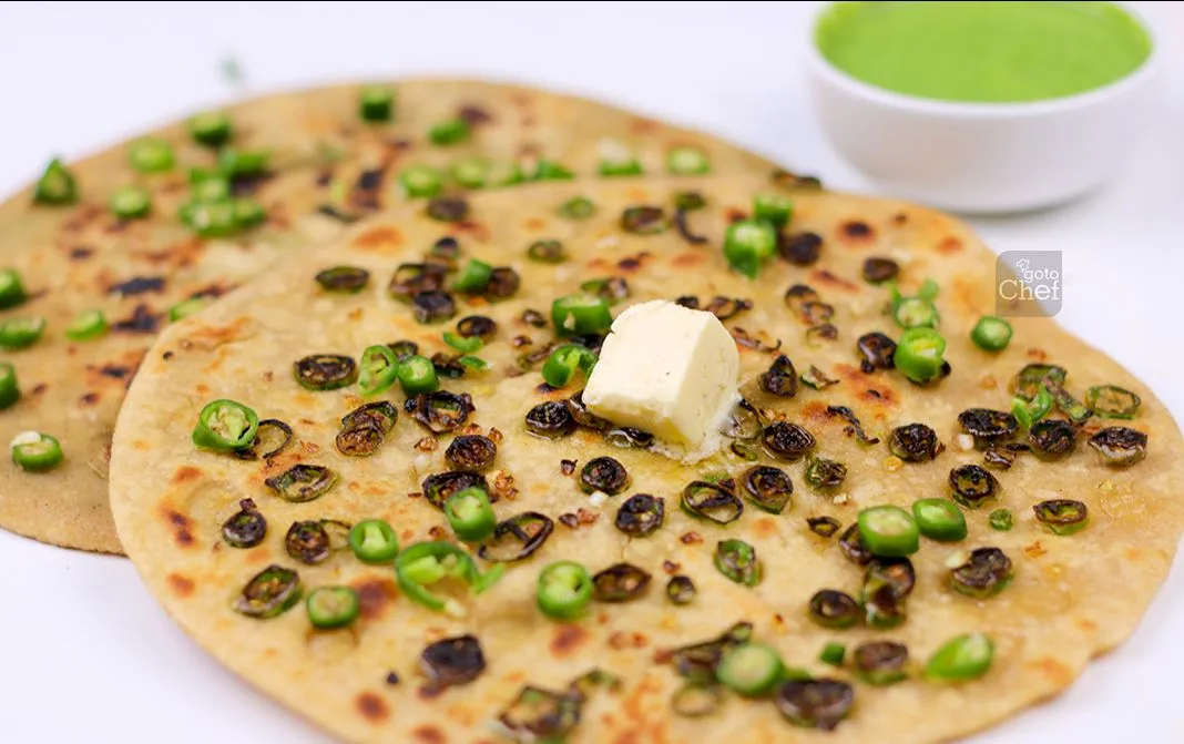 Green Chilli Paratha