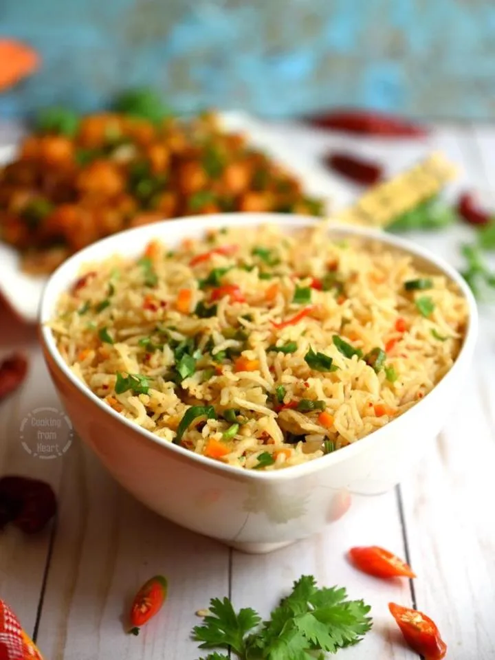 Veg Chilli Garlic Fried Rice