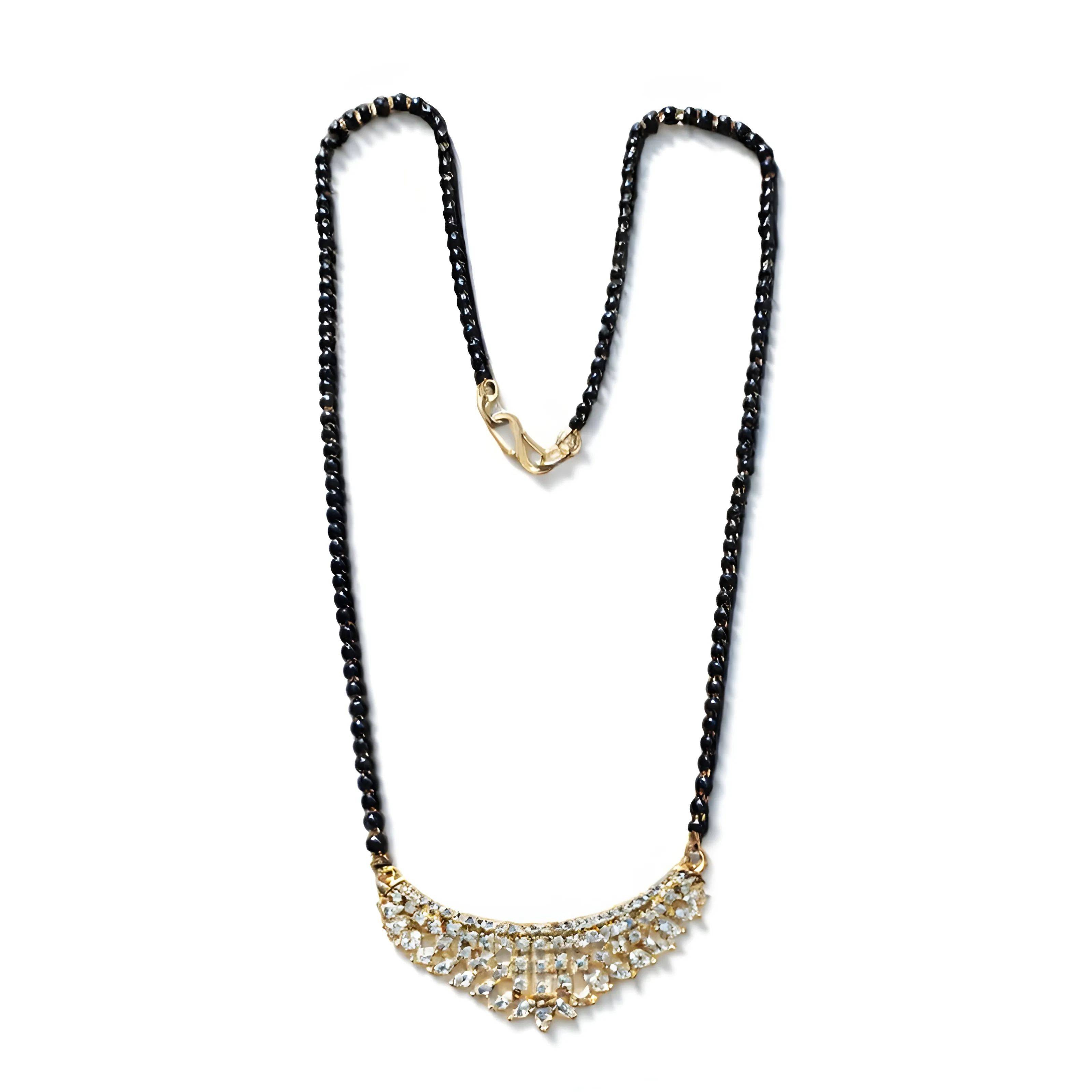 Ad Black Beaded Mangalsutra