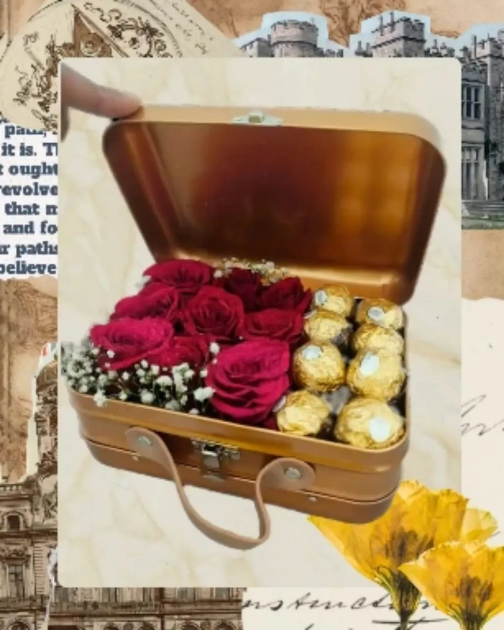 Golden Luxe Suitcase view 2