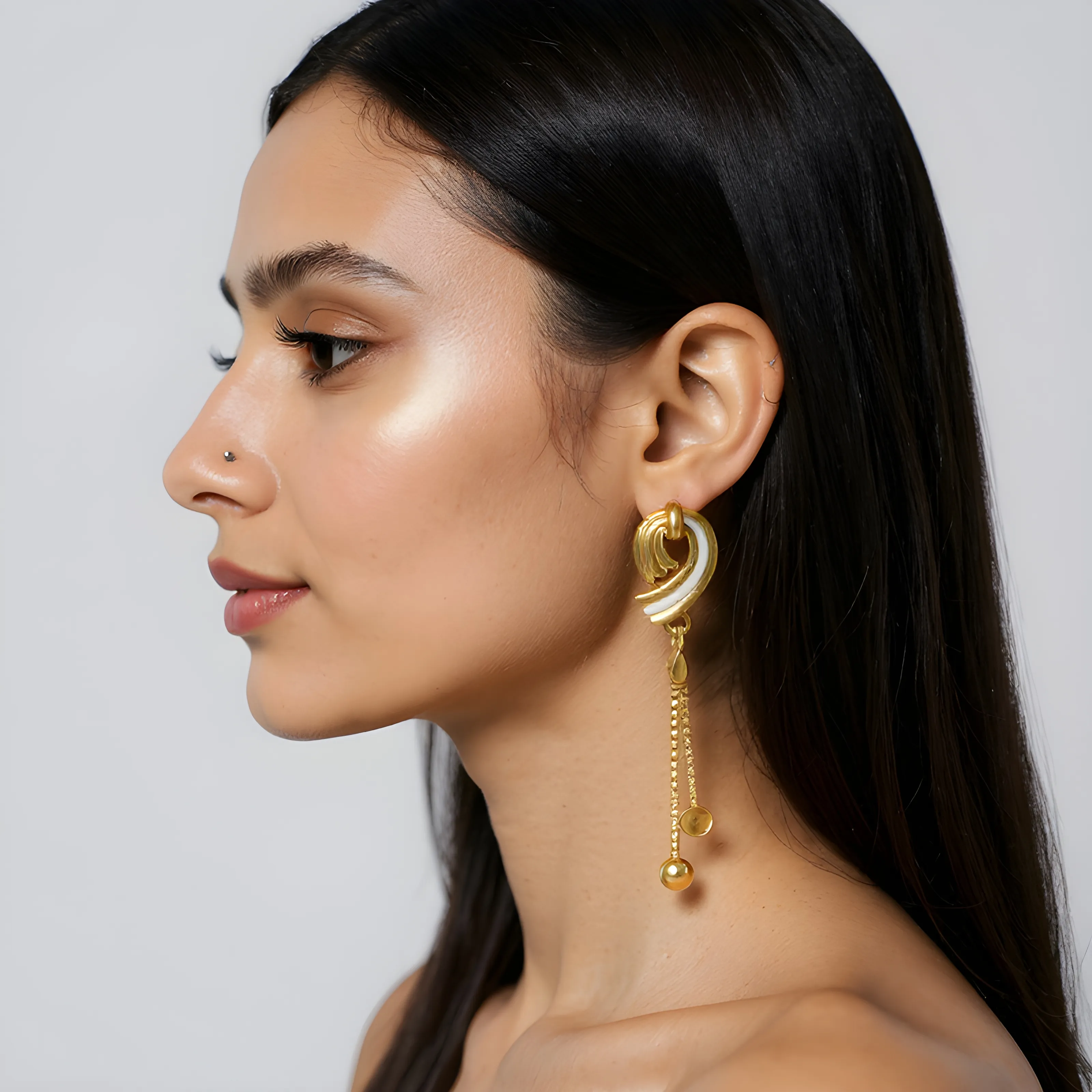 Gold Dangle Earrings