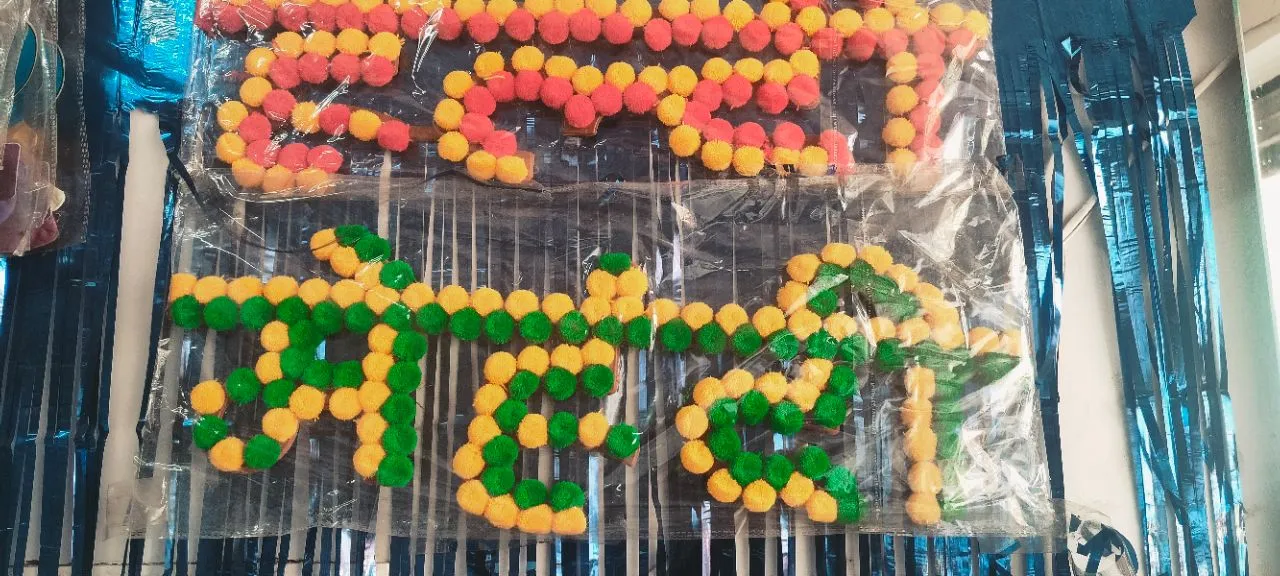Colorful Pom-Pom Garlands