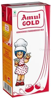 Amul Gold Standardised Homogenised Milk 1 L
