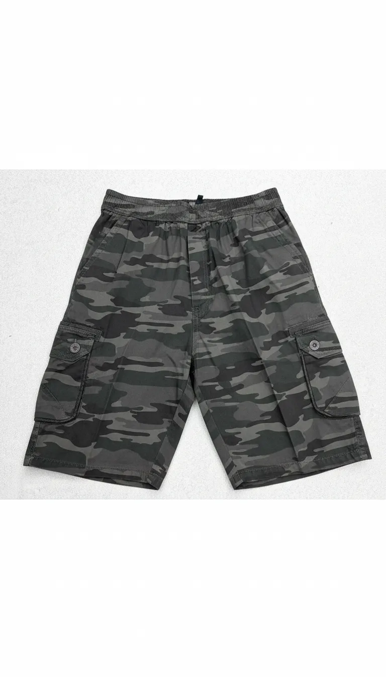 Camo Cargo Shorts view 2