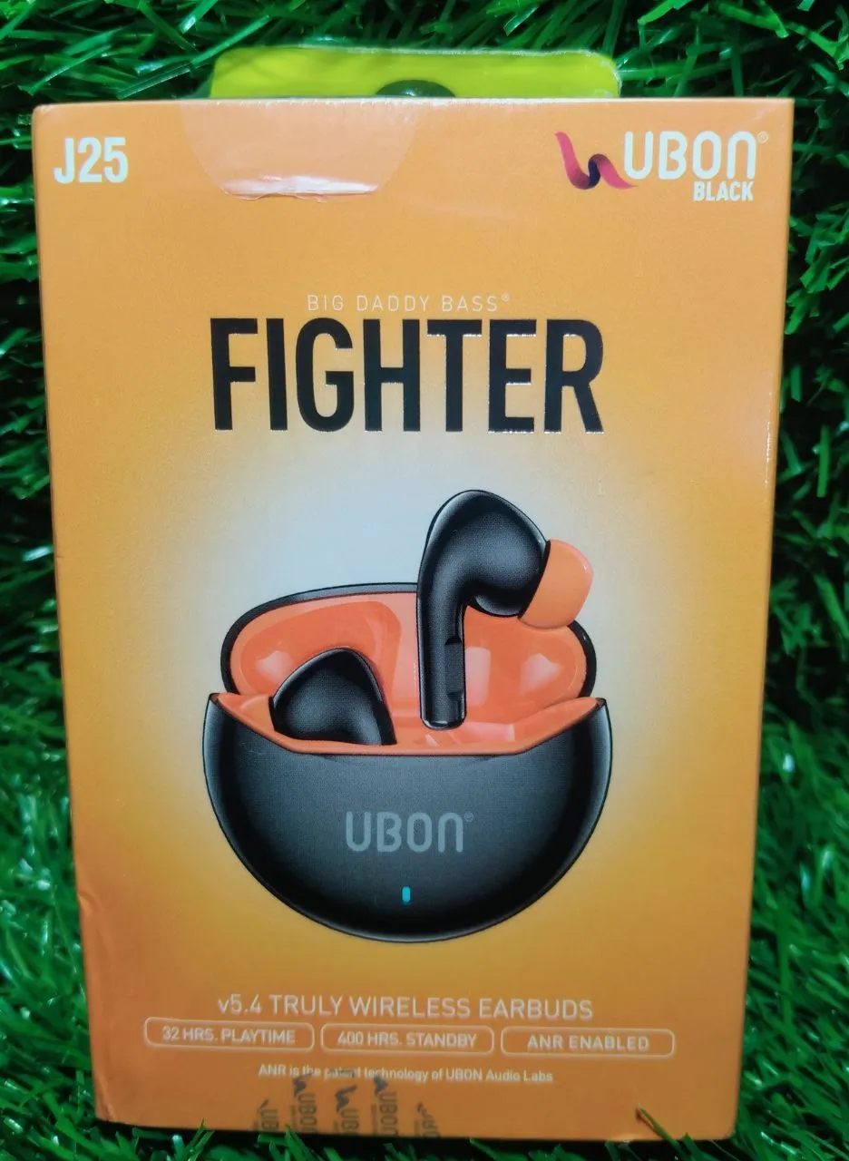 UBON Black Fighter J25 Earbuds