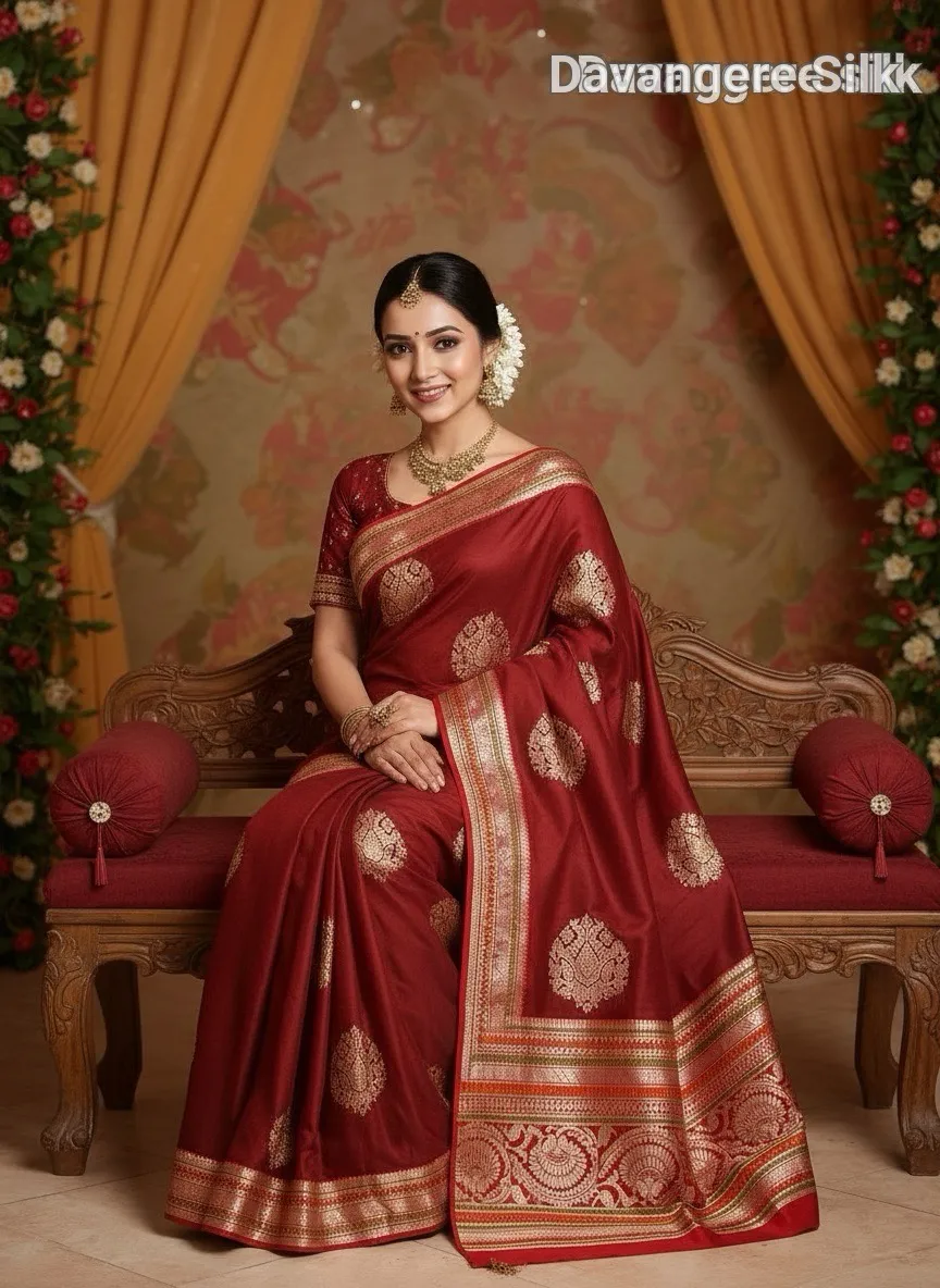 Muhurtham Silk Saree view 2