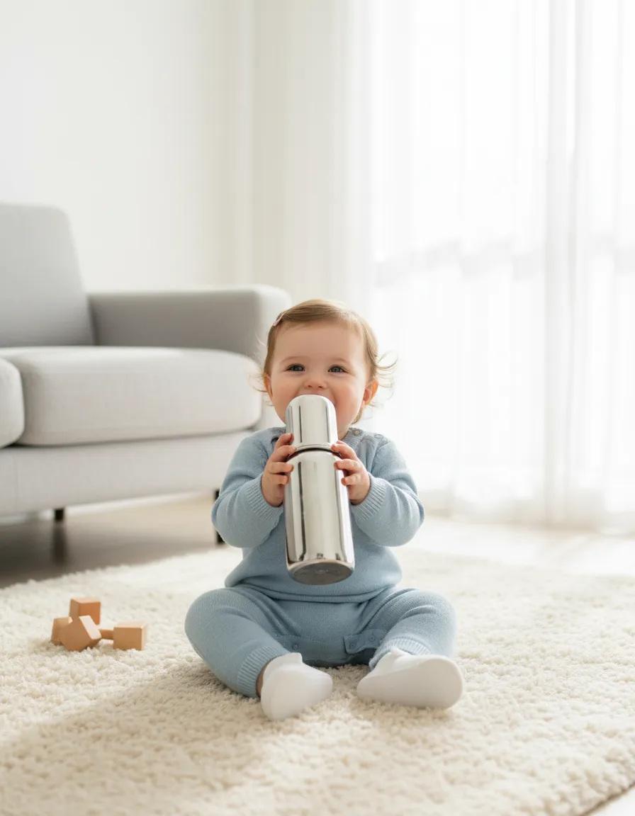 Mee Mee Premium Stainless Steel Feeding Bottle